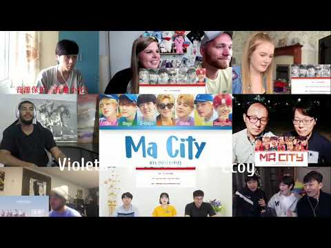 \BTS - Ma City Lyrics\ REACTION MASHUP