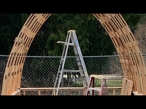 Gothic arch greenhouse build | Putting up the arches | Busy Beaver | Chuck Beavers