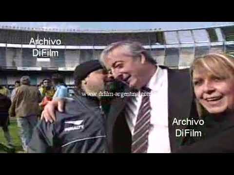 Nestor Kirchner visita el estadio de Racing Club de Avellaneda 2009