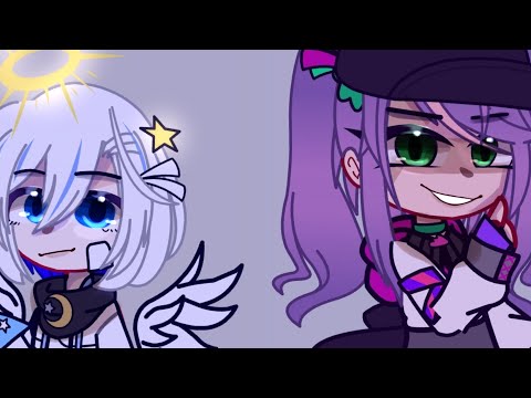 reality vs expectations [] hololive JP/ angel and demon/Ft Kanata towa/w: pink blood.flash light ⚠️