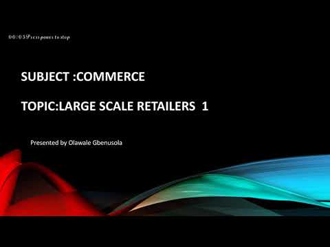 Large Scale Retailer by Olawale Gbenusola