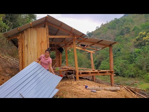 Finishing the Eaves for the Wooden House, Relaxing Place When Camping