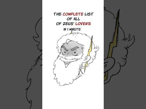 The COMPLETE list of all of Zeus’ lovers in Greek Mythology !!