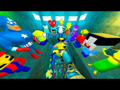 🧿 THE PLATFORM ALL NEW 3D SANIC CLONES MEMES MEGA PUNCH SPARTAN KICKING in Garry's Mod!