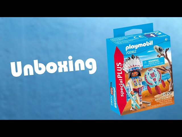 Vídeo relacionado con PLAYMOBIL Special Plus Especial Indio Americano, Color carbón (70062)
