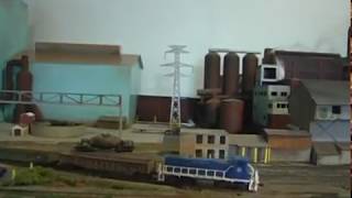 preview picture of video 'N Scale Union Railroad layout at Edgar Thomson Steel Mill'