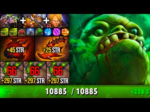 OMG 33KILLS ALMOST 11000HP | ULTRA STRONG PUDGE + TECHIES + INVOKER = GG!!! | Pudge Official