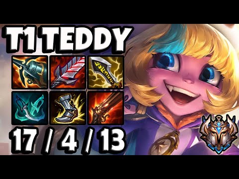 T1 Teddy TRISTANA vs EZREAL [ QuadraKill ] Patch 11.12 Ranked Korea ✅
