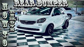 2016 smart car 453 rear bumper Removal