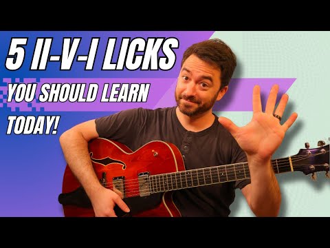 Jazz Guitar! 5 ii-V-I Licks You Should Know!