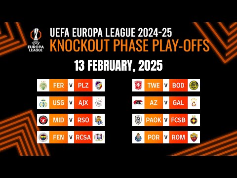 Knockout phase play-offs: Match Results | UEFA Europa League 2024/25.