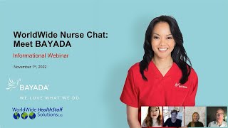 WorldWide Nurse Chat: Meet BAYADA - November 2022 (webinar replay)
