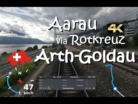 CAB RIDE 4K "PRO" 🇨🇭 RE6 Aarau - Arth-Goldau - CH Suisse / Schweiz / Switzerland 🛤