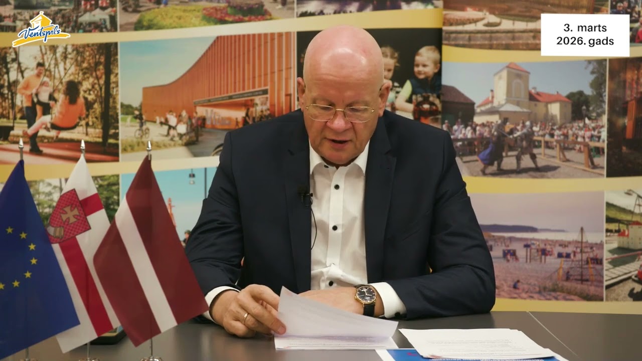 VIDEO: G.Blumbergs par Ventspils pilsētas aktualitātēm – 03.03.2026.