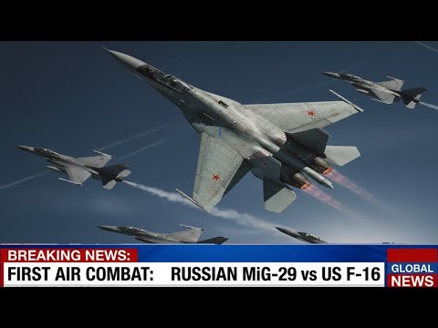 7 Minutes Ago! First Air Battle Between a Russian MiG-29 and a US F-16 Over Ukraine | ARMA 3