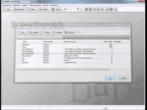 Drucken von Rechnungskopien auf verschiedenen logischen Druckern /  DdD COWIS – Warenwirtschaft