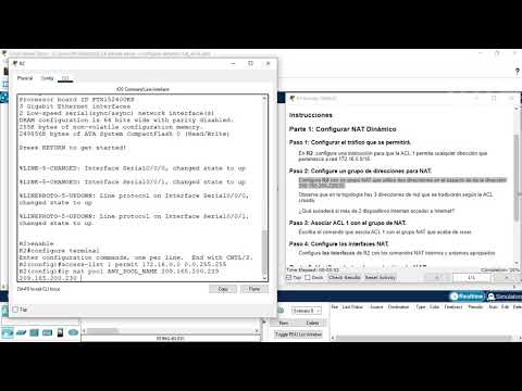 6.5.6 Packet Tracer - Configure dynamic NAT - Configuración de NAT dinámica