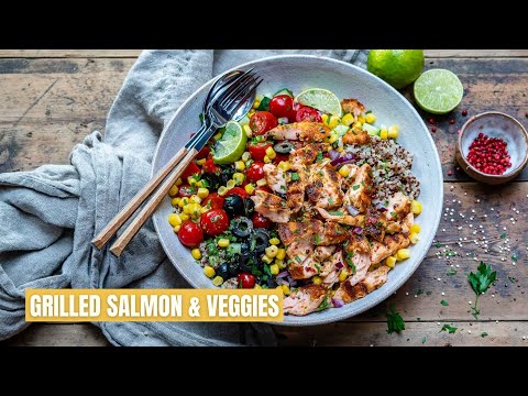 How To Make Grilled Salmon With Vegetables And Quinoa