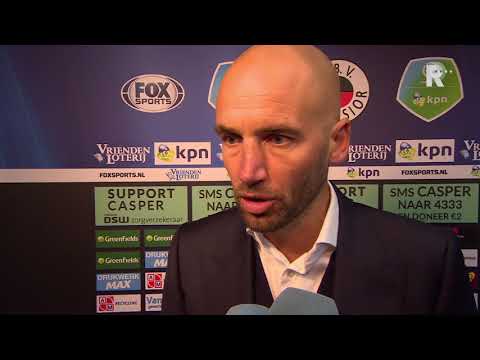 Mitchell van der Gaag na de 1-2 verloren wedstrijd tegen PSV