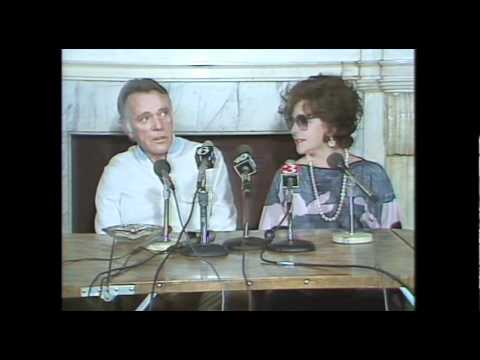 Elizabeth Taylor Jokes About Working Again With Ex Hubby, Richard Burton, 1983