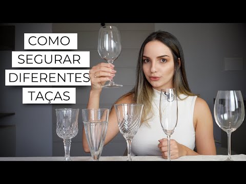 How to hold glasses: red wine, white wine, rosé, sparkling wine and juice glasses.
