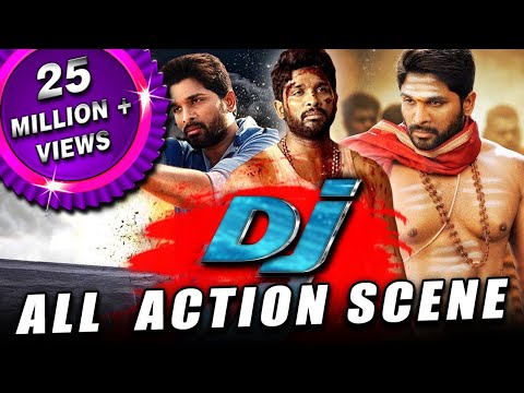 DJ All Back To Back Action Scenes Hindi Dubbed | Allu Arjun Pooja Hegde Rao Ramesh