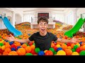 24 HOURS Living In A GIANT BALL PIT House The Royalty Family