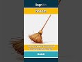 broom - a long stick with bristles ... video thumbnail