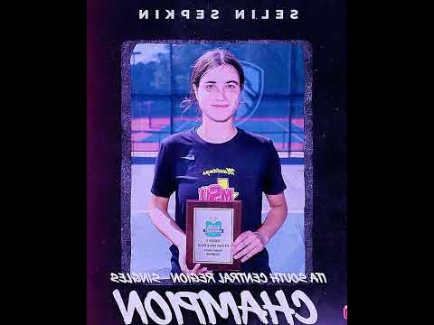 Selin Sepkin Dominates ITA Regionals! 🎾🔥 | South Central Singles Champion #shorts