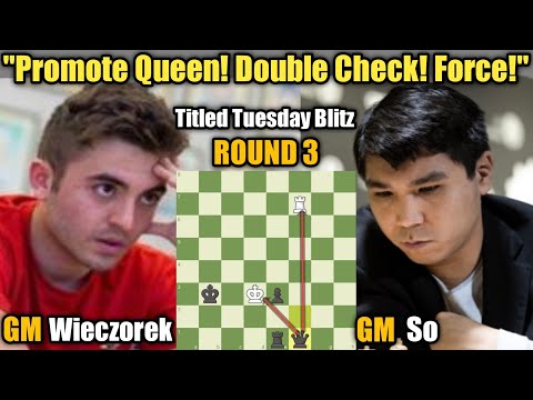 Oskar Wieczorek VS Wesley So | Titled Tuesday Blitz | August 22 Late 2023 | Round 3