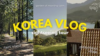 SOUTH KOREA VLOG - mini italy and france, nami island, morning calm garden and more!