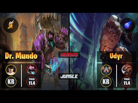 Clid DR. MUNDO (Jungle) [Fleet Footwork] VS UDYR - Challenger KR Patch 11.4