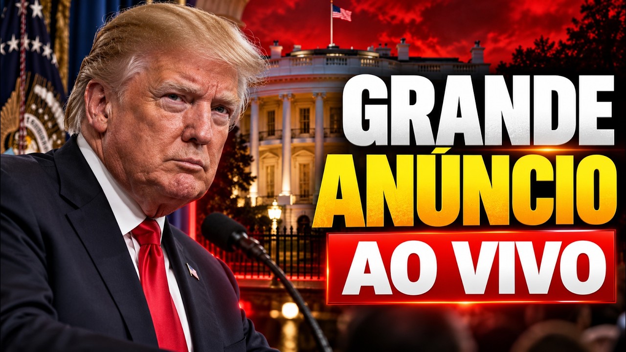 🚨 TRUMP FAZ ANÚNCIO AO VIVO HOJE! O QUE ELE VAI REVELAR?