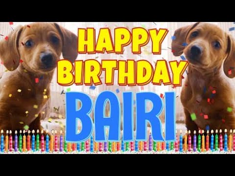Happy Birthday Bairi! ( Funny Talking Dogs ) What Is Free On My Birthday