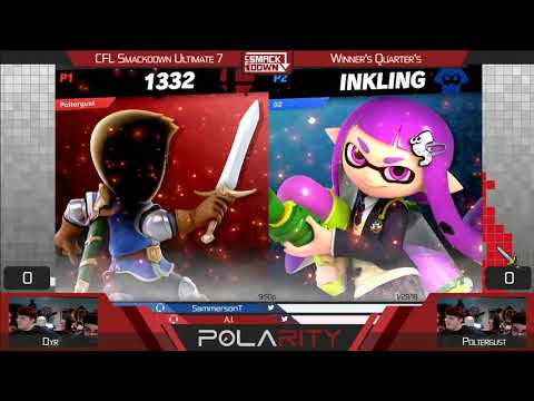 CFL Smackdown Ultimate 212 - Dyr (Inkling) vs Poltergust (Pac-man, Mii Sword Fighter) - Winners Quar