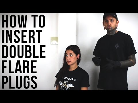 How to Insert Double Flare Plugs | UrbanBodyJewelry.com