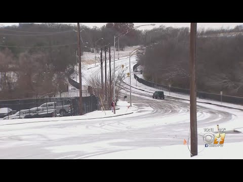 'It's Slippery Out Here': Icy Fort Worth Roads Tough To Navigate