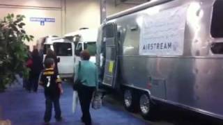 preview picture of video 'Huge NJ Winter RV Show Airstream Travel Trailers'