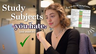 How to Study Subjects you HATE... and get good grades 👏📚
