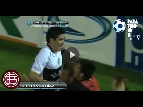 Gol de Pereyra Díaz. Lanús 3 - San Lorenzo 2. Fecha 13. Torneo Inicial 2013. Fútbol Para Todos