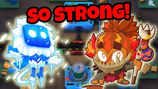 Destroying Workshop Chimps With These Two Super Strong Towers! - Bloons TD 6