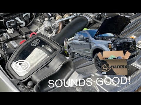 2021 6.7 Powerstroke S&B Filters Air Intake Install And Sound