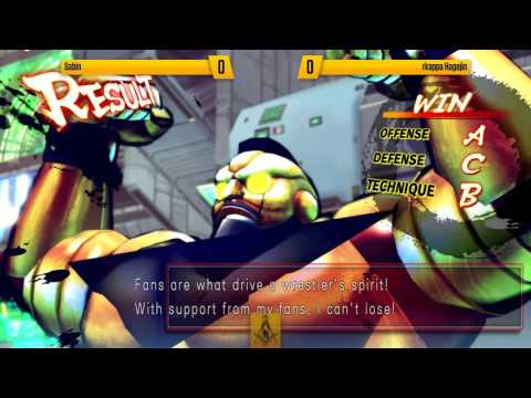 USF4 @ CCG2015 rkappa Salty Suite - TS Sabin vs rkappa Hagejin [720p/60fps]