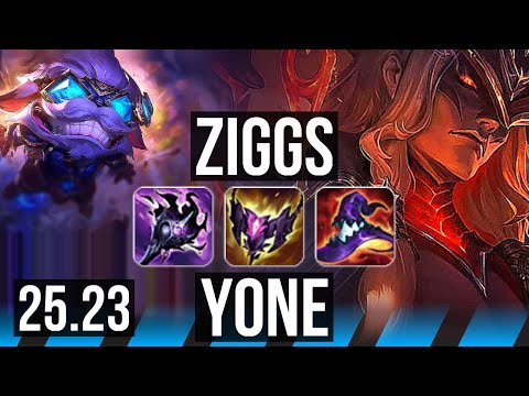ZIGGS vs YONE (MID) | EUW Master | 25.23