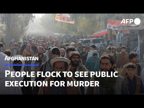 Video | Afghans gather to see Taliban authorities publicly execute man for murder | AFP