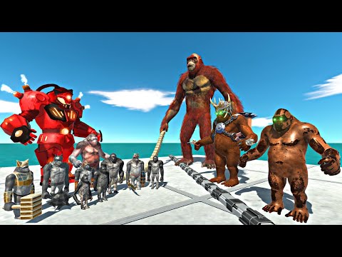 Mutant Primates Rescues Skar King Evolution and Fight - Animal Revolt Battle Simulator