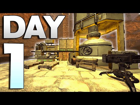 How my 40,000 Hour Tribe Claims Church Cave on Day 1! - ARK