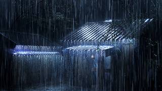 Lull to Calm Sleep with Terrible Rain & Forked Thunder on Metal Roof in Foggy Forest | Daisy Lutus