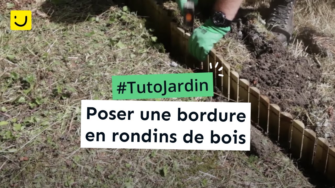 [Tuto Jardin] Poser une bordure en rondins de bois - Ooreka.fr