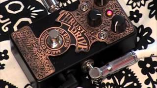 Video thumbnail for Machsonic Thrust Drive Overdrive guitar effects pedal demo by gearmanndude